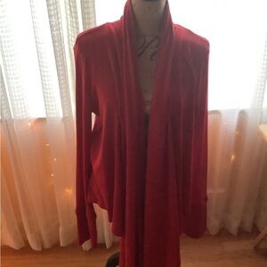 Elegant Red Women's sweater..euc..versatile..stretchy mid-weight material